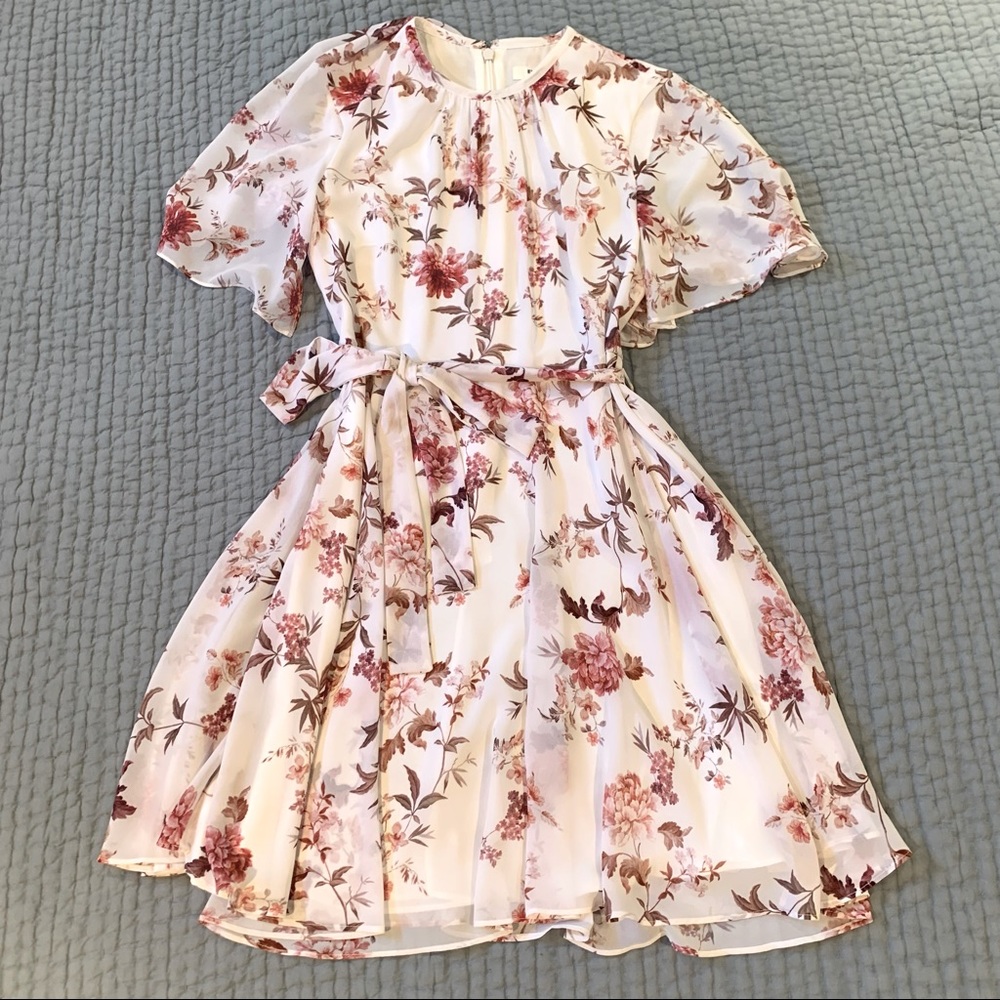 Ever New Floral Cape Dress